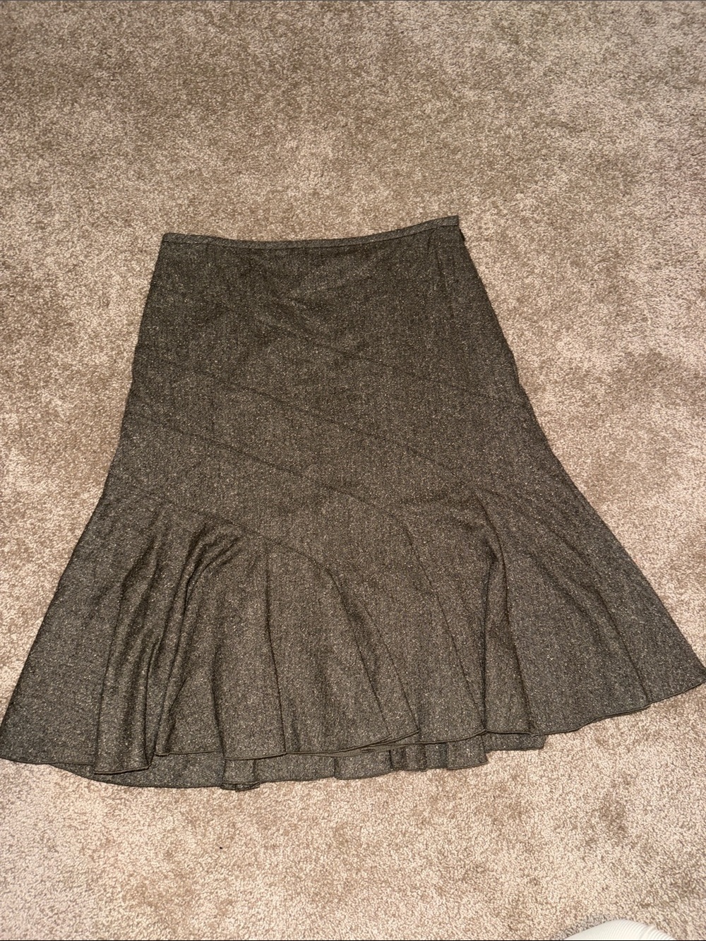 Ann Taylor Wool Silk Blend A-Line Flared Skirt - size 8 - NWT